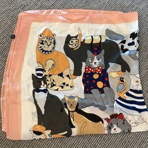 Cat scarf NEW whimsical cat scarf or wall hanging mermaid scuba shark pirate